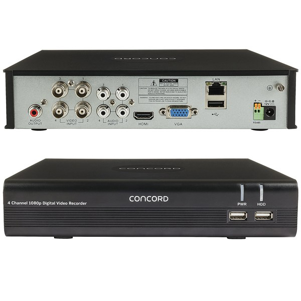 concord 4 channel hd dvr